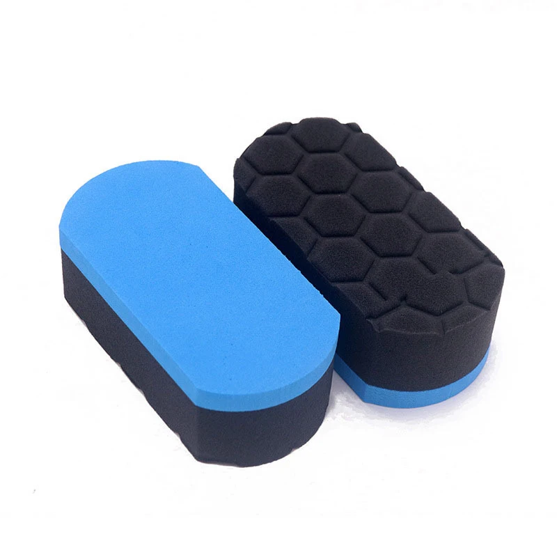 2PCS Car Wash Sponge Coche Cleaning Tools Auto Care Maintenance Wax Foam Polishing Pad Car Detailing wax Polisseuses Voiture