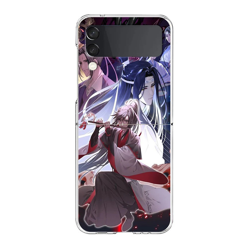 Anime Mo Dao Zu Shi Cute Zflip5 Zflip3 Telefoon Hoesje Voor Samsung Z Flip 3 5G Transparant Hard Shell Z Flip 4 Galaxy Cover Vouwen