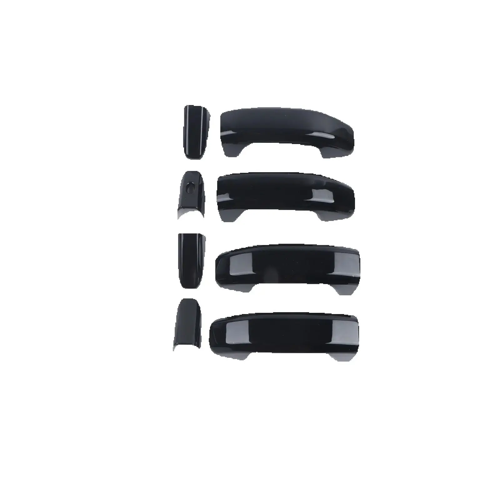 

Комплект крышек дверных ручек из 4 предметов для Chevy Silverado Sierra 2014-2024 без доступа к умному ключу