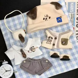 Doll Accessories 20cm Doll Clothes Plush Toys Everyday Cute Cool Suit Cotton Doll Dress No Attribute Doll Replacement Suits