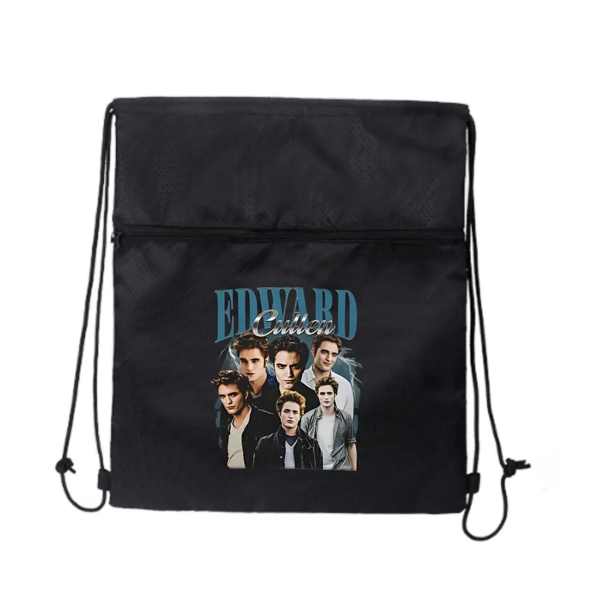 

Эдвард Каллен Коллаж Складной рюкзак на шнурке Легкий простой и модный спортивный рюкзак унисекс