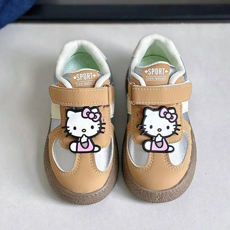 

Sanrio Hello Kitty кроссовки для девочек, детские кроссовки на мягкой подошве, весенне-осенняя студенческая кавайная модная новая повседневная обувь с героями мультфильмов в стиле аниме