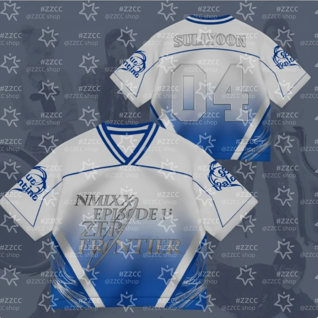 NMIXX EPISODE 1 ZERO FRONTIER Jersey Kpop Y2K Streetwear Fans Gift Summer Men's T-Shirt Children's Clothing Tee Y2k Woman ﻿