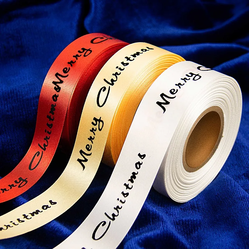 Satin Ribbon Multiple  Color Wholesale Customer Made Width Solid Colorful for Satin Ribbon Printer