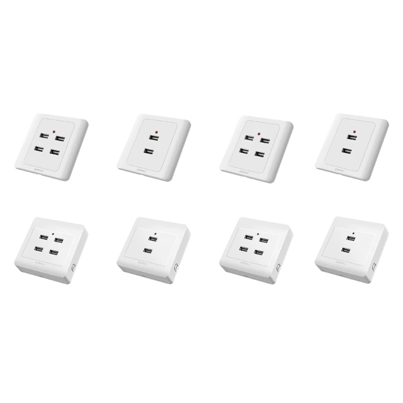 Compact USB Wall Outlet Functional USB Wall Plug Fast Charging for Your Devices