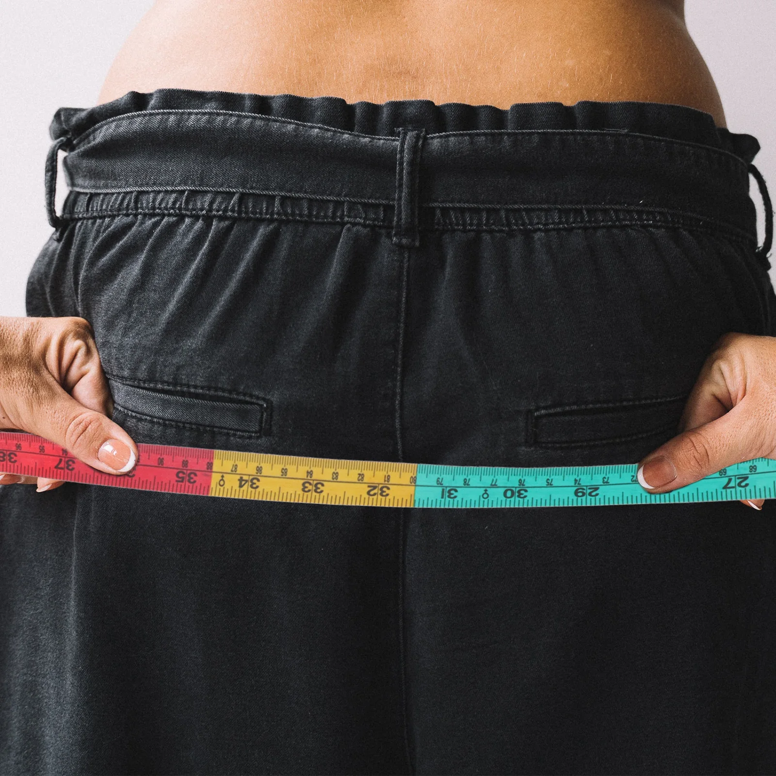 

2pcs Round BMI Measuring Tape 150cm Colored Waist Measurement ABS PP Material Lightweight Portable Home Hospital Body Calculator
