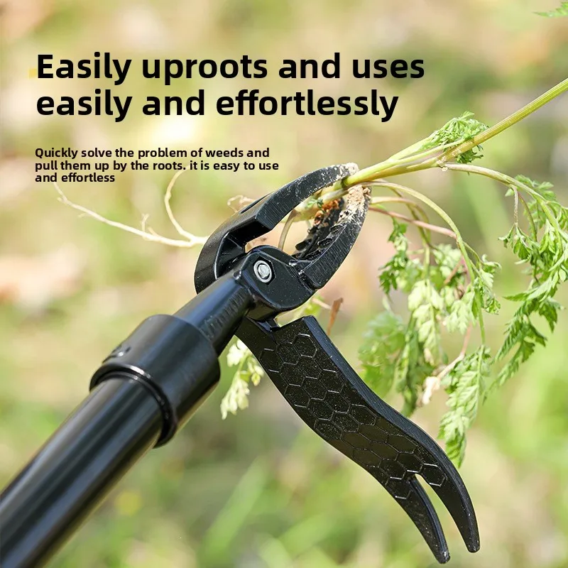 3 Section Stand Up Weeder Manual Root Weed Puller Long Handle Garden Weed Remover Gardening Tool