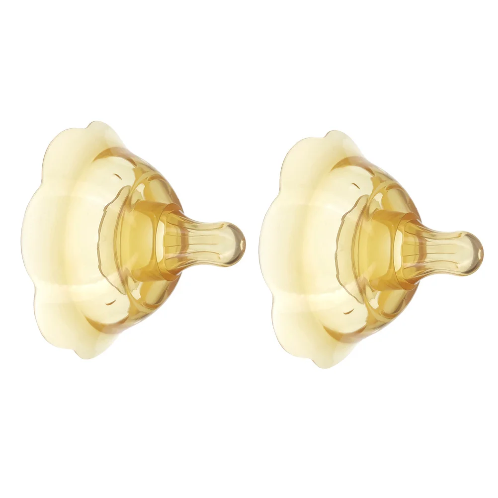 2 قطعة أكواب التمريض حليب الثدي جامع درع مانعة للتسرب منصات السيليكون للرضاعة الطبيعية قذائف الثدي المدخرات الحلمات المسطحة #2