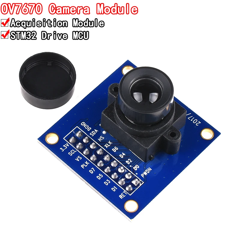 OV7670 camera module OV7670 moduleSupports VGA CIF auto exposure control display active size 640X480 For Arduino