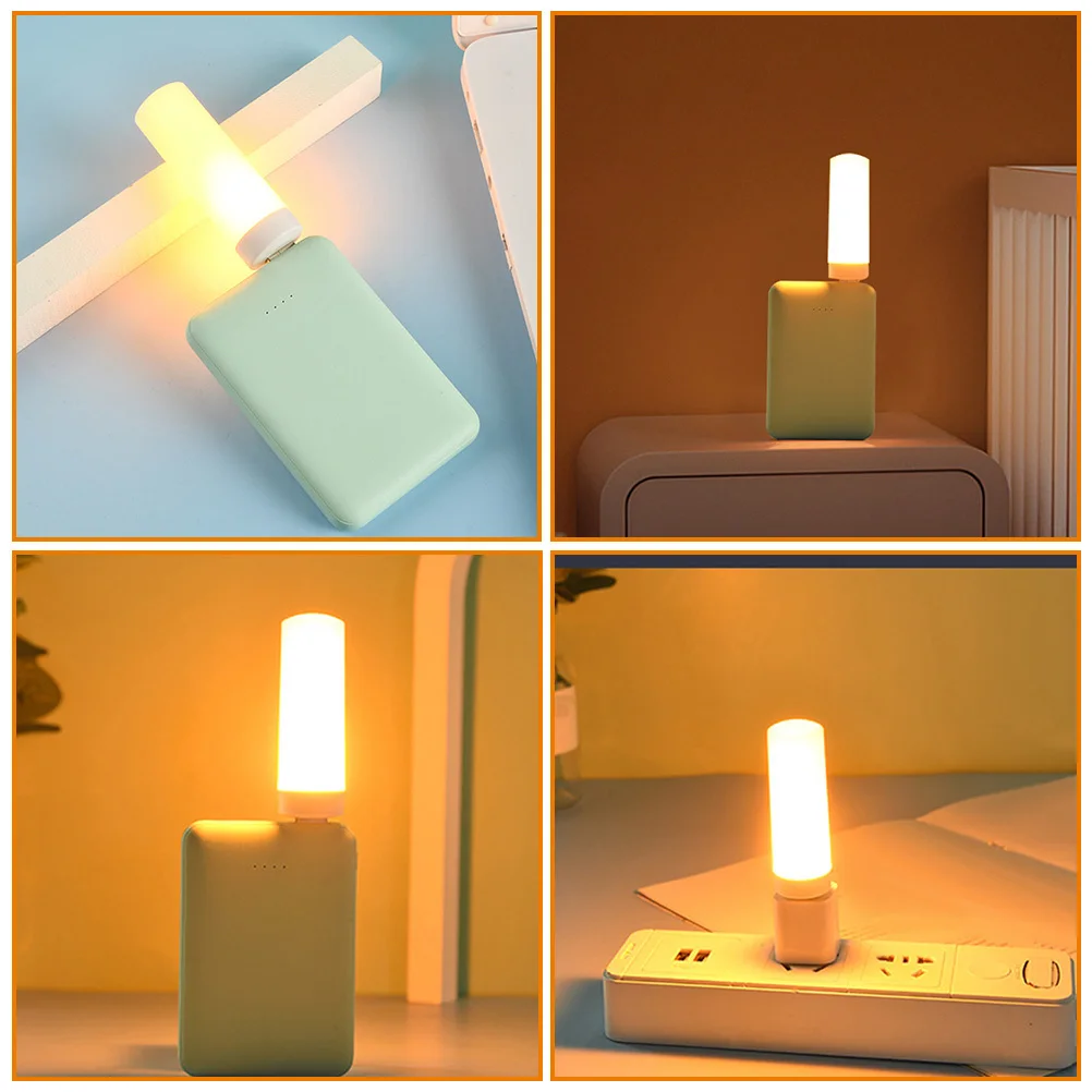 

2Pcs LED Flame Night Light USB Plug in Lamp Small Nightlight for Bedroom Living Room Office Compact Decorative Home Lighting