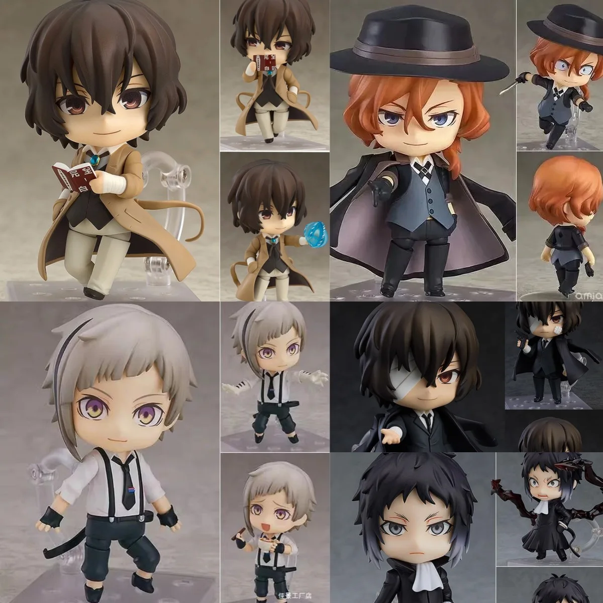 Bungo Stray Dogs Anime Figure, Nakajima Atsushi, Dazai Osamu, Edogawa Ranpo, Cartoon Model, Desktop Ornament, Nice Collectible