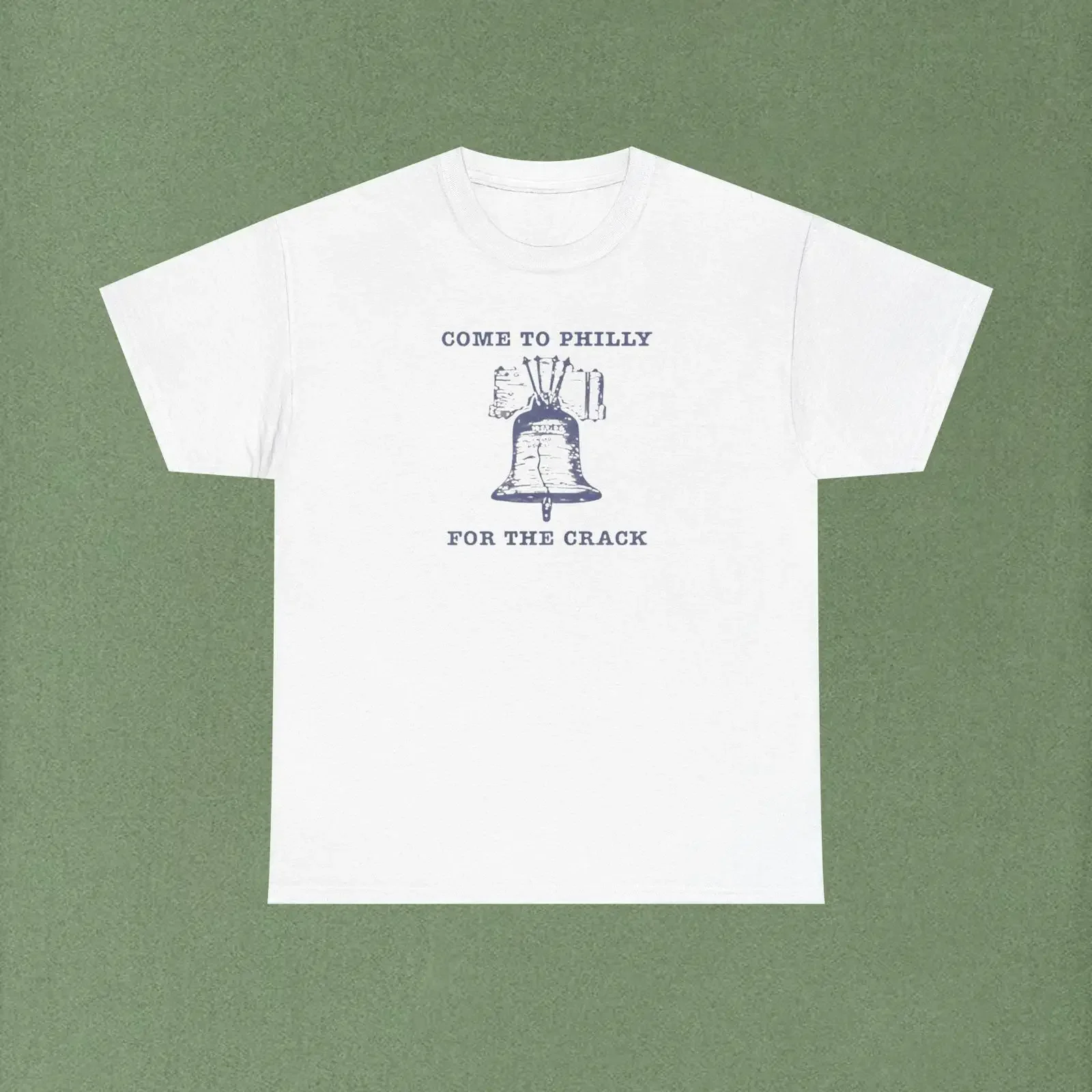 Come to Philly for the Crack T Shirt IASIP vintage Washed Versatile homme Soft streetwear Breathable designer clothes Slightly