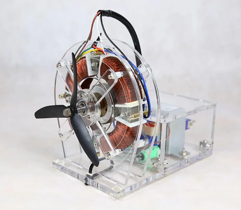 

220V AC Asynchronous Motor Model Self-Made Brushless Motor Experiment Teaching Model Demonstration High-tech Toy Small Productio