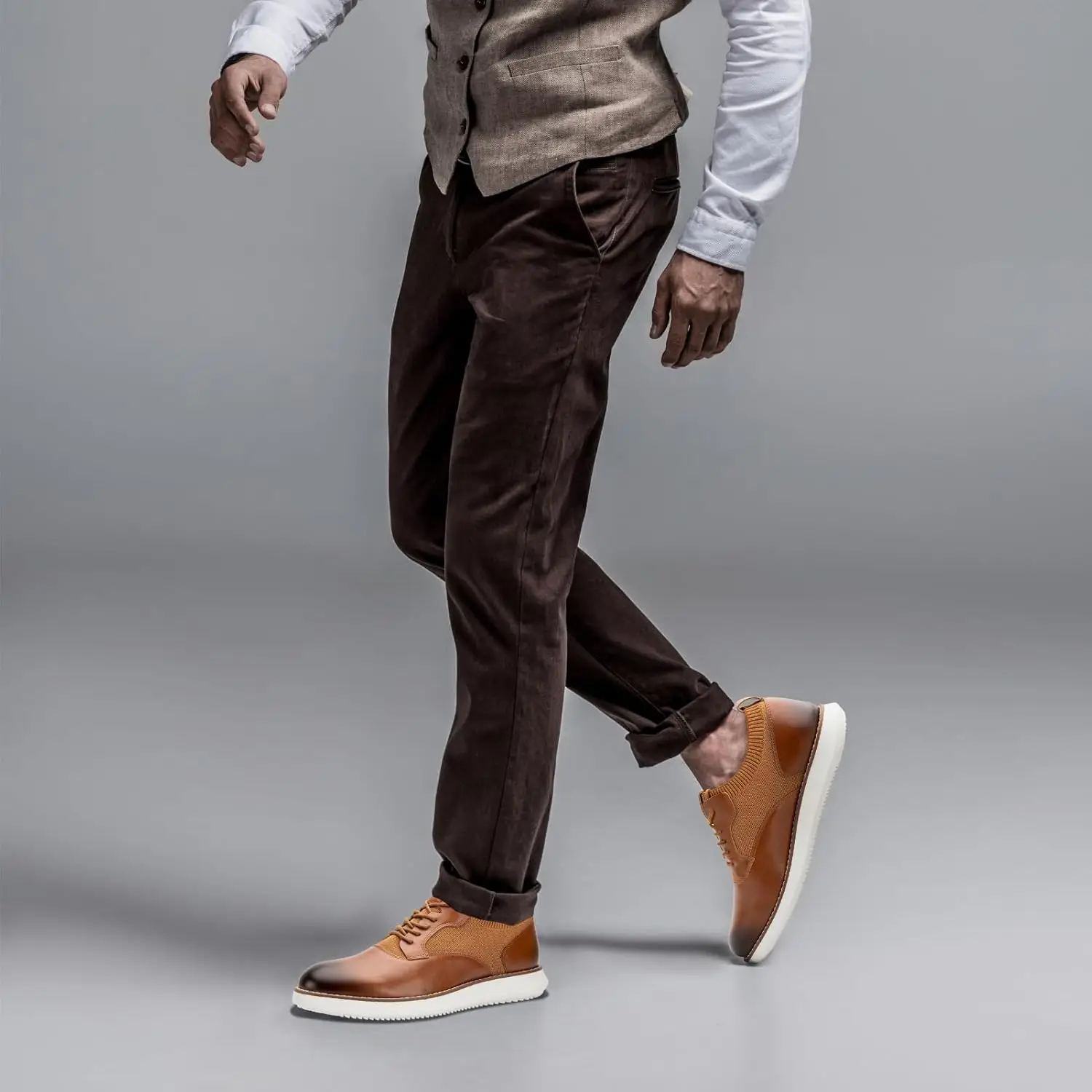 

Men's Dress Shoes Lightweight Lace-up Fashion Business Casual Leather Shoes Designer Loafers Men