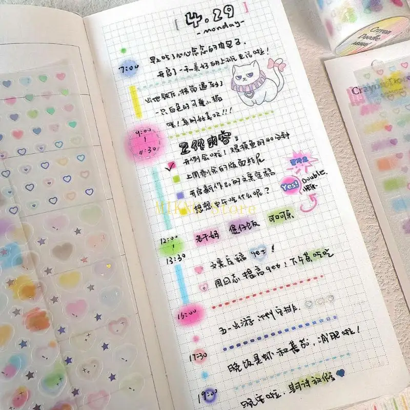 Bunt gestanztes Schnittband für Journaling Planer Kalender Note Nehmen Sie den besten Verkauf Bester Verkauf besten Verkauf