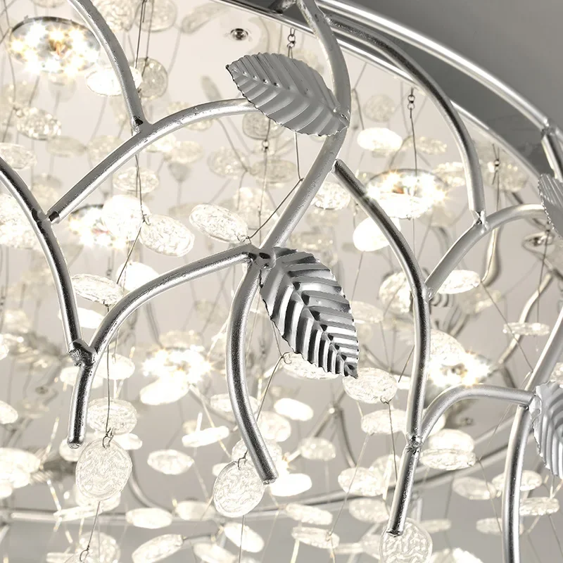 Lampe Circulaire Simple et Moderne avec Télécommande, Disque en Clip, Décoration Créative pour Salon et Chambre à Coucher