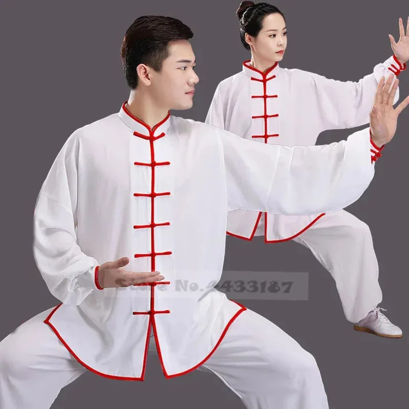 Roupas soltas tradicionais chinesas tang terno kung fu roupas retrô oriental unissex tai chi cintura elástica viscose loungewear 3xl