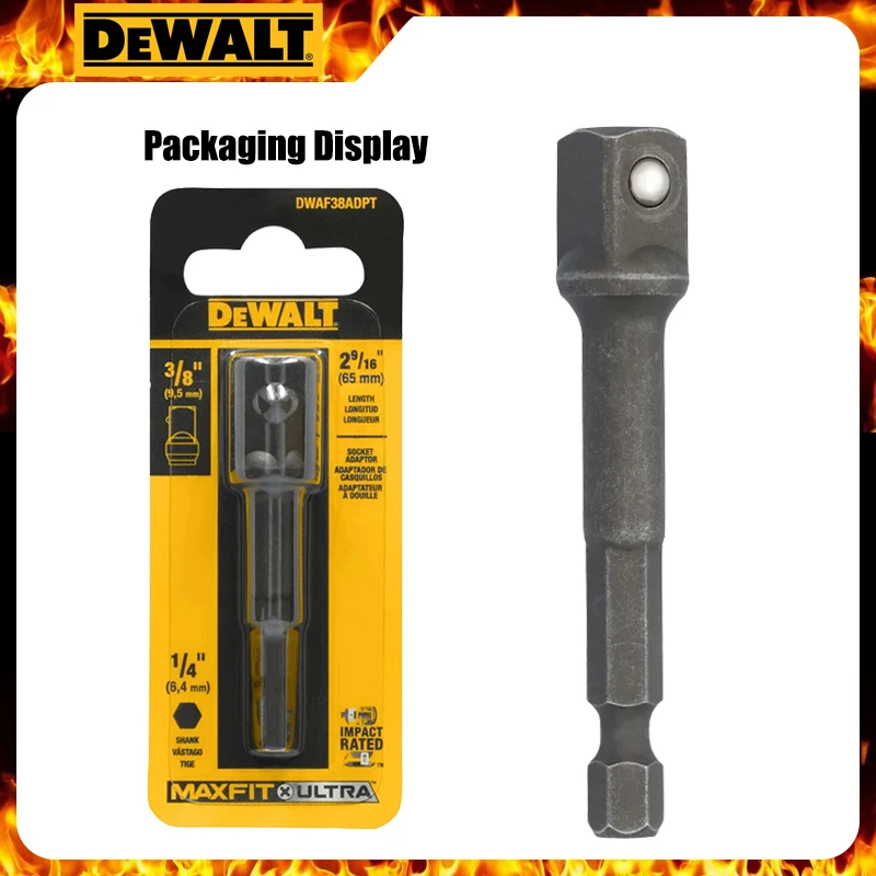 DEWALT DWAF38ADPT SPFTOR 3/8In 9,5MM Impact Electric Drill screwdriver Conversion Adapter Power Tools Part