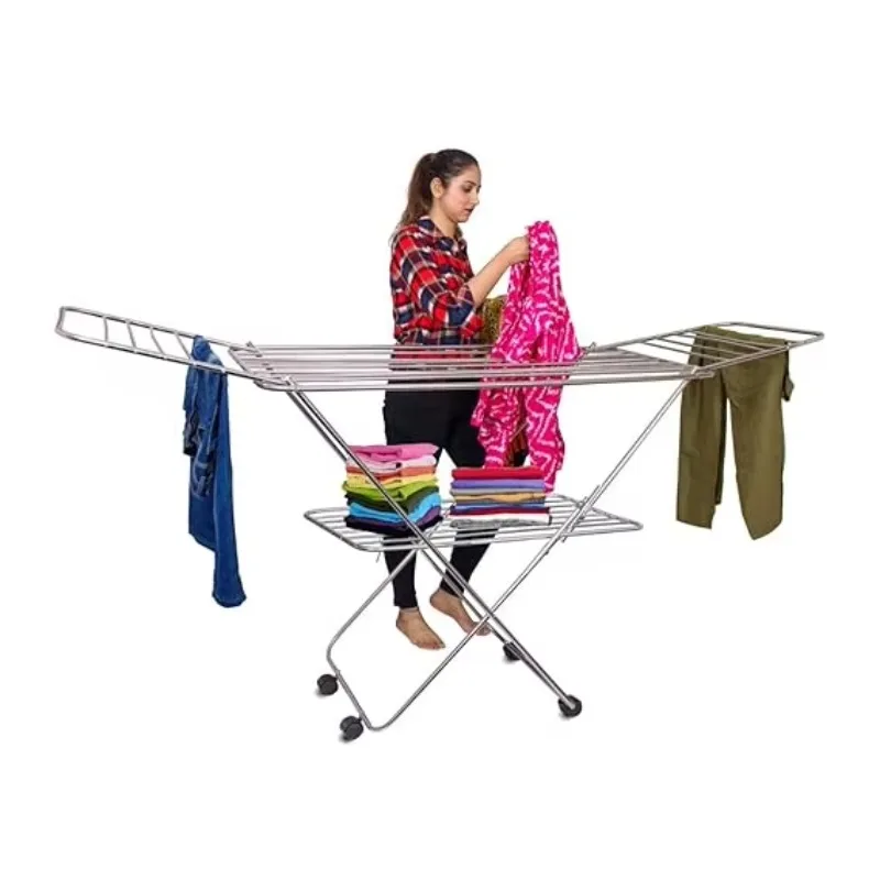 

Stainless steel butterfly oversized folding dryer/drying rack -