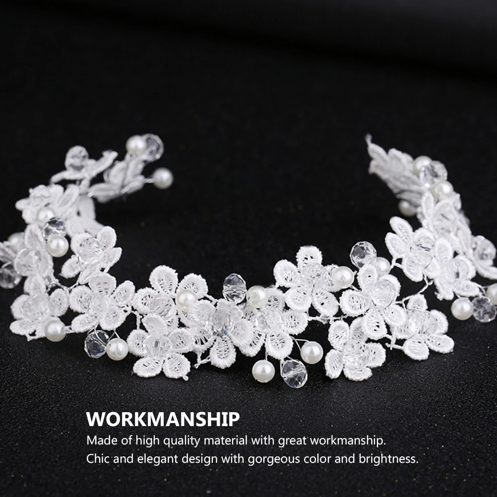

Pearl Headb made Bridal Hair Accessory for Bride Hair B Wedding Party Women Headdress Comfortable Lightweight