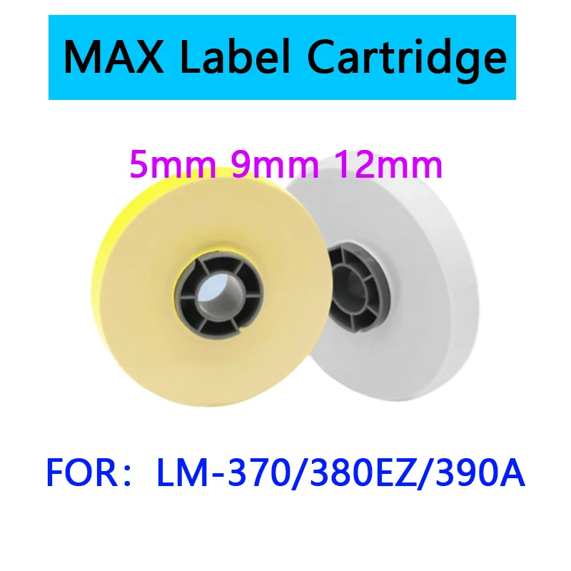 1Pcs Max Numbering Machine Lm370/380/390 Sticker Core Lm/Ch/Lt/Pt/Tm-Tp312W/309W/Y Label Tape