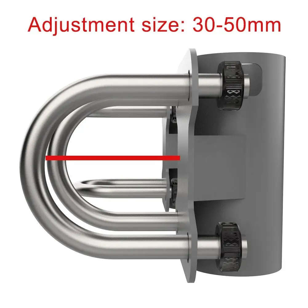 Universal Houshold Mount U-Bracket For Starlink Dish Holder Roof Mast To Pole To Pipe Mounting Adapter Stainless Steel Screw