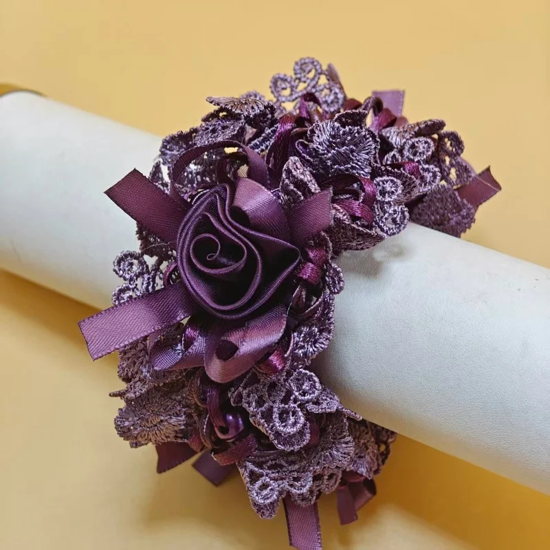 Haargummis Kopf Blume Gummi Gummibänder Pеkuuки Mohamedс Zubehör Para El Cabello Haarschmuck für Frauen – Detail 11