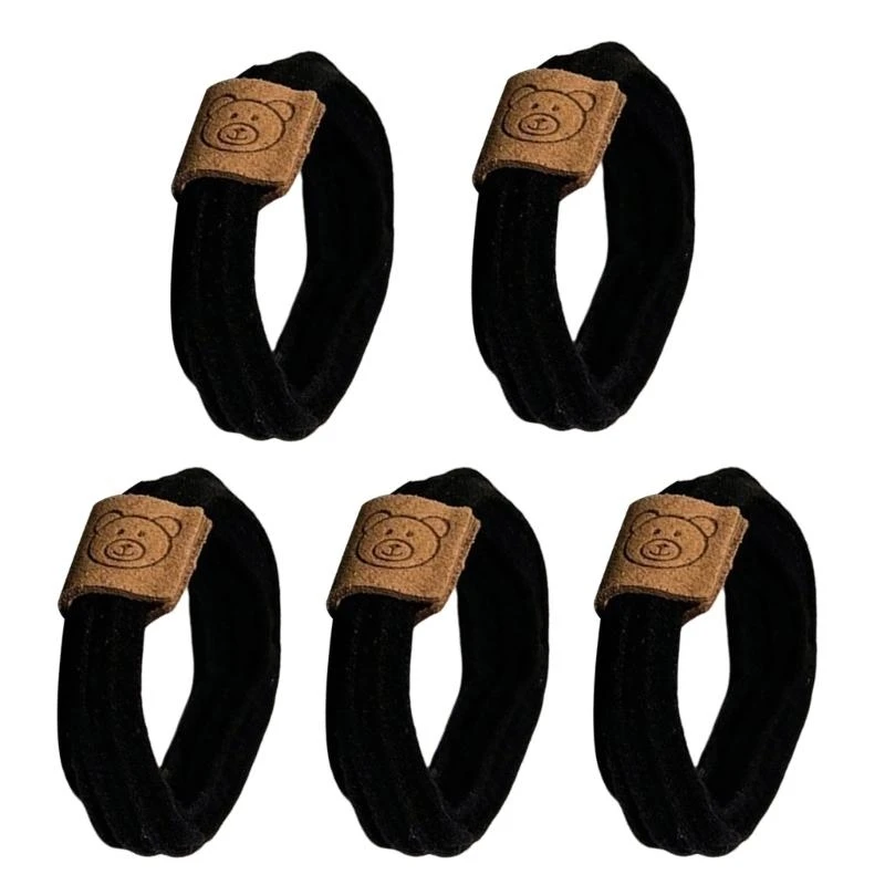 5ASD 5 PCS SMURCUNDIOS SIMPLES CAMBIO CAILLO CABLO Cabello Rope Scrunchies