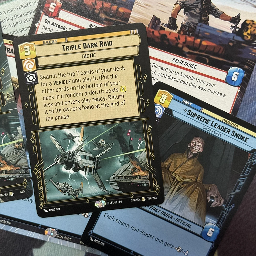 SWUDB Proxy Cards Normal Shadows of the Galaxy Kylo Ren The Mandalorian Hotshot DL-44 Blaster Poe Dameron