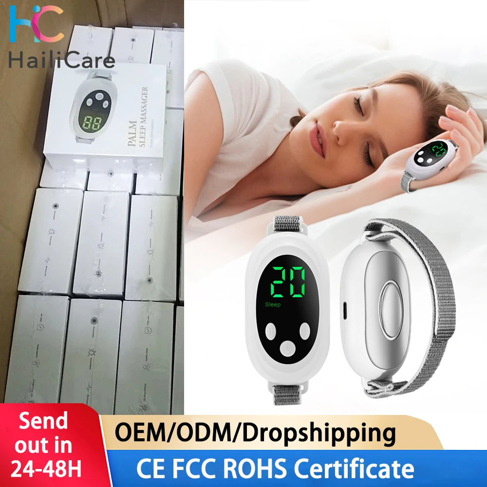 

Micro-current Smart Sleep Instrument Handheld Sleep Aid Relieves Stress Anxiety Insomnia Improves Sleep Palm Pulse Sleep Aid