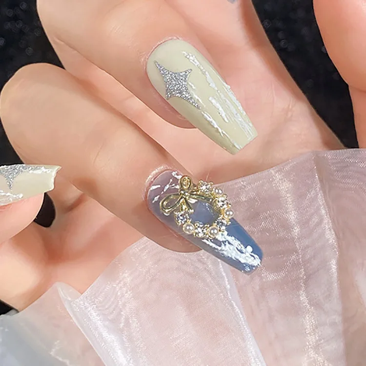 10 szt. Świąteczna girlanda ze stopu luksusowego zdobienie paznokci dekoracje Charms akcesoria do dekoracji materiały do paznokci do Manicure