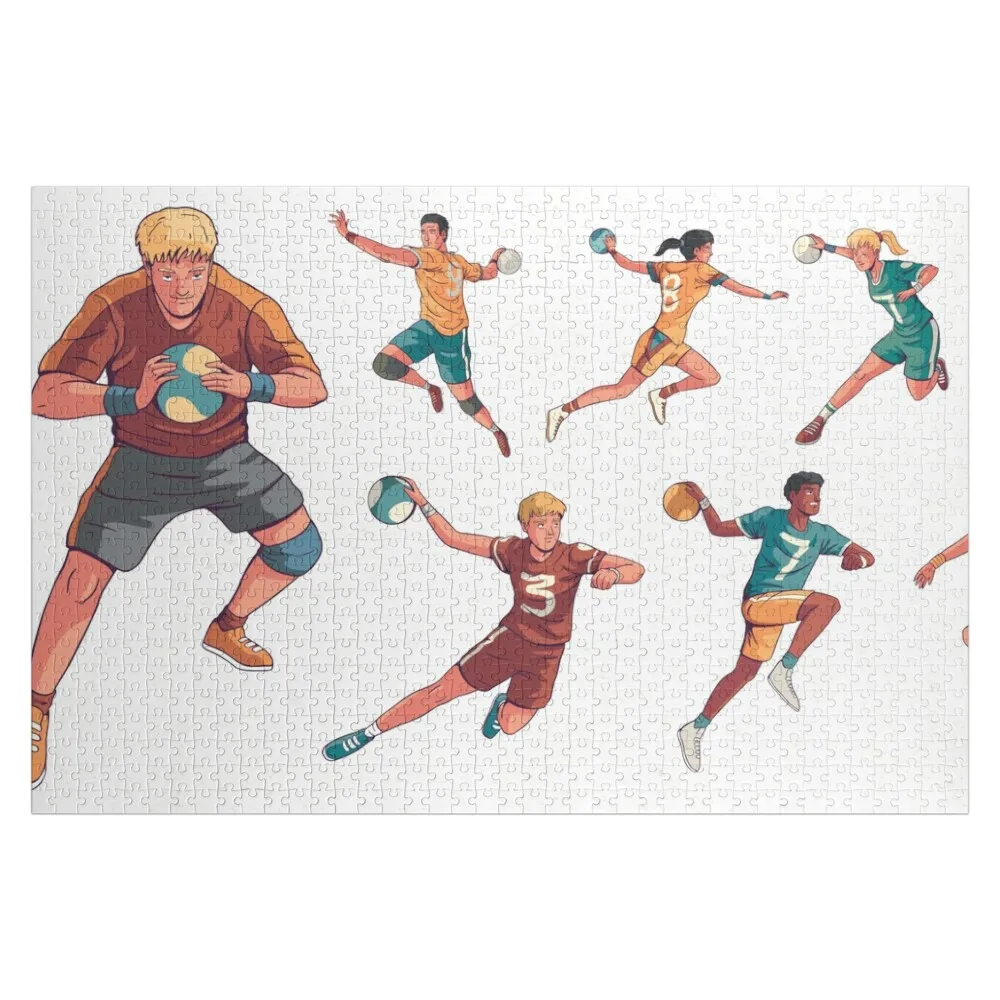 

Handball, handball player Jigsaw Puzzle With Personalized Photo Personalised Woods For Adults Personalized For Kids Puzzle