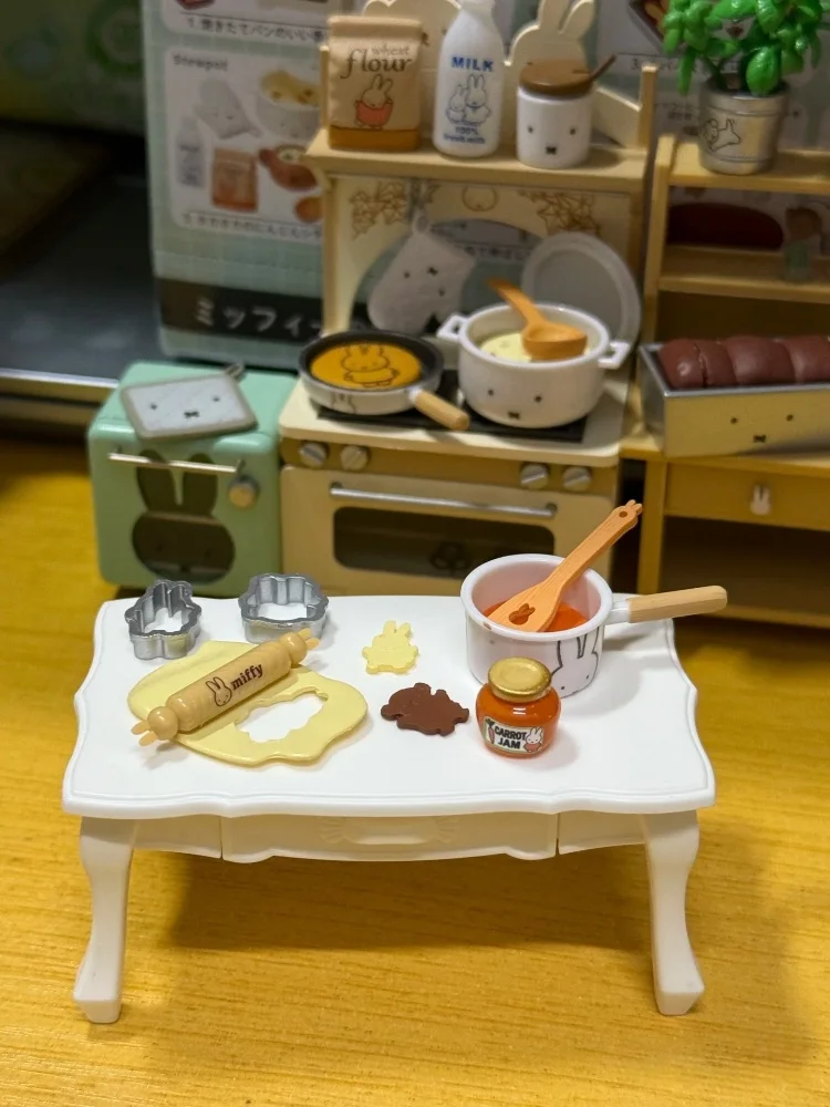 Genuine Re-Ment Miffy Rabbit'S Natural Kitchen Cuisine Miniature Play House Blind Box Ornament Anime Figure Model Toys Gifts