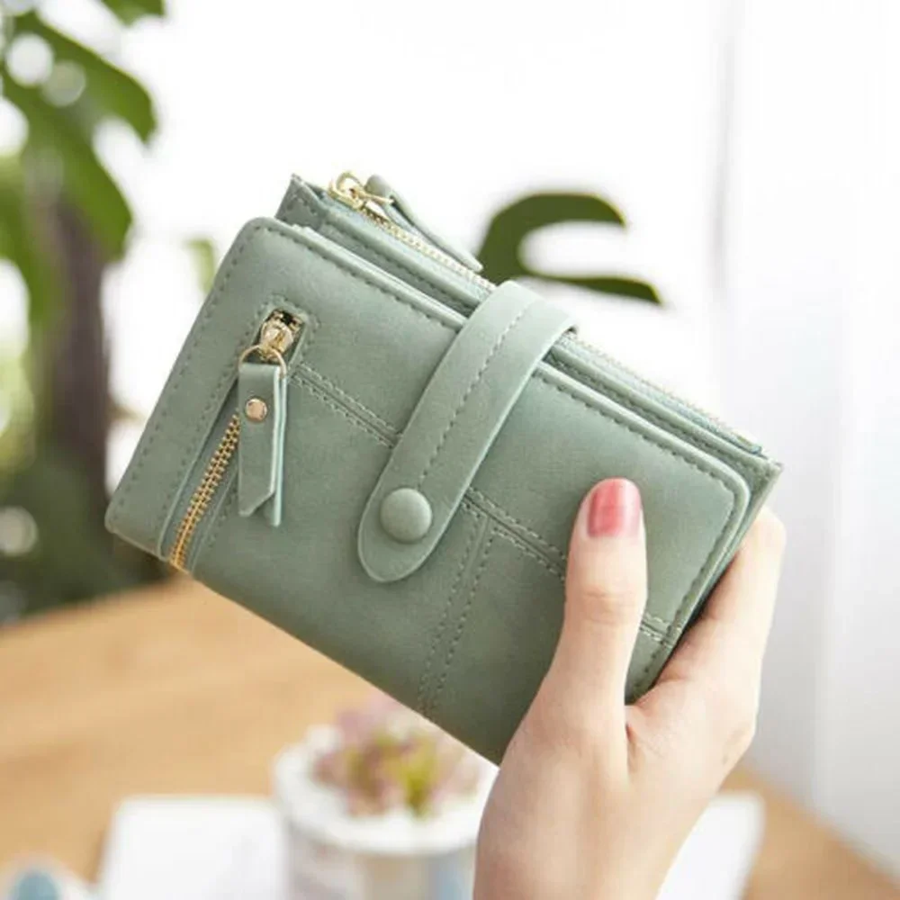 Women Lady Clutch PU Leather Wallet Long Card Holder Phone Bag Case Purse Beige Black Brown Green Pink Blue Wallets for Women