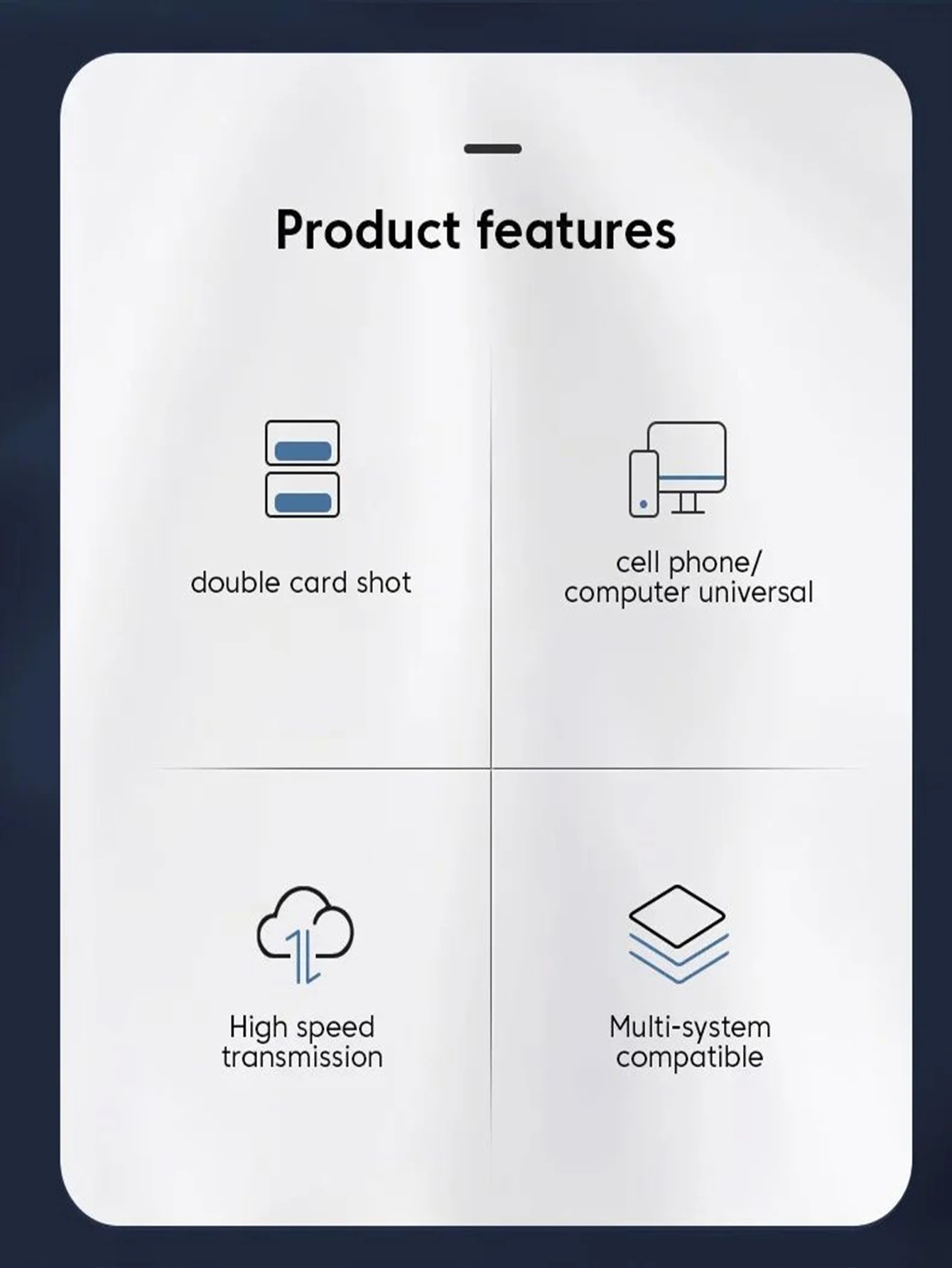 Typ-C 6-in-1 Multifunktions-Kartenleser Hochgeschwindigkeits-Übertragung TF/SD USB-Adapter für Datenübertragung – Detail 2
