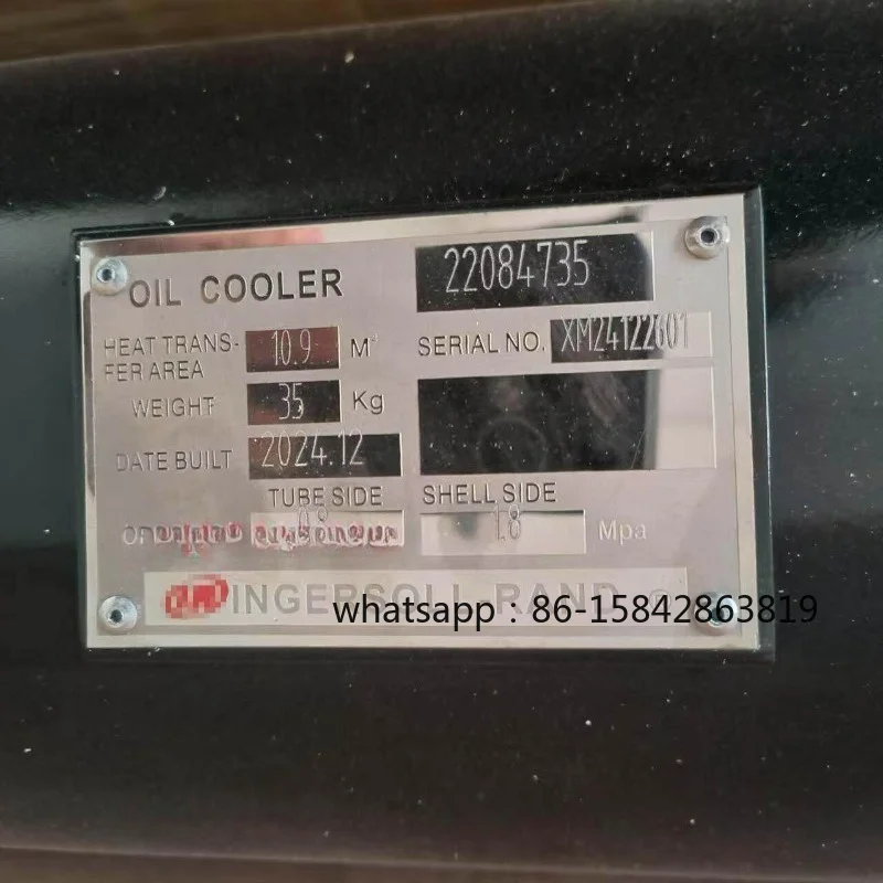 Air compressor water-cooled cooler 22084735 radiator original parameters heat exchanger rear cold cutter