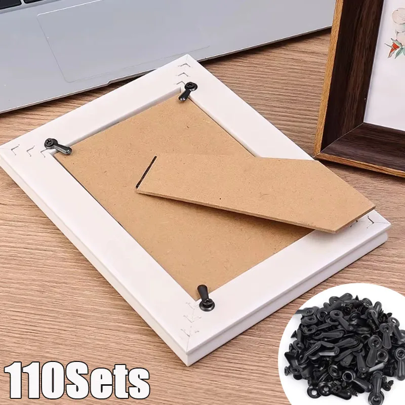 Clips de herrajes metálicos de primera calidad para marcos de fotos, hebillas, placas de presión para tablero trasero, piezas de fijación de hierro, sujetadores de pósteres para uso en exhibiciones de arte