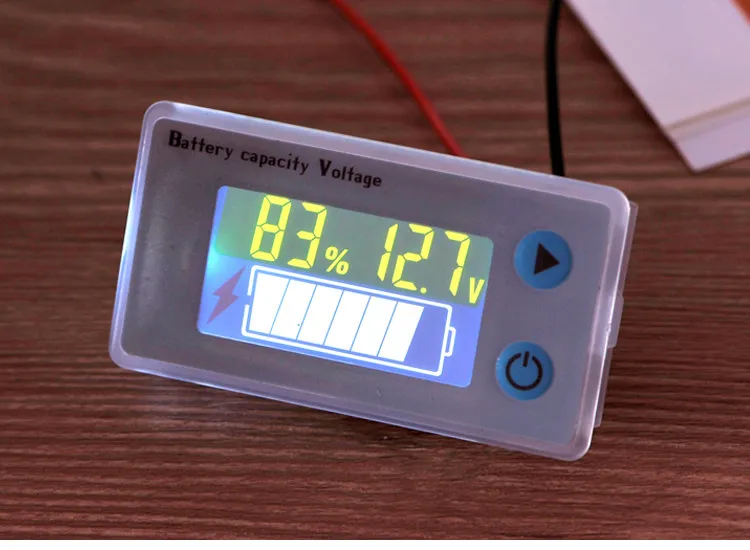 Electric vehicle power meter display, car battery battery, lithium lead acid battery, power display meter, voltmeter