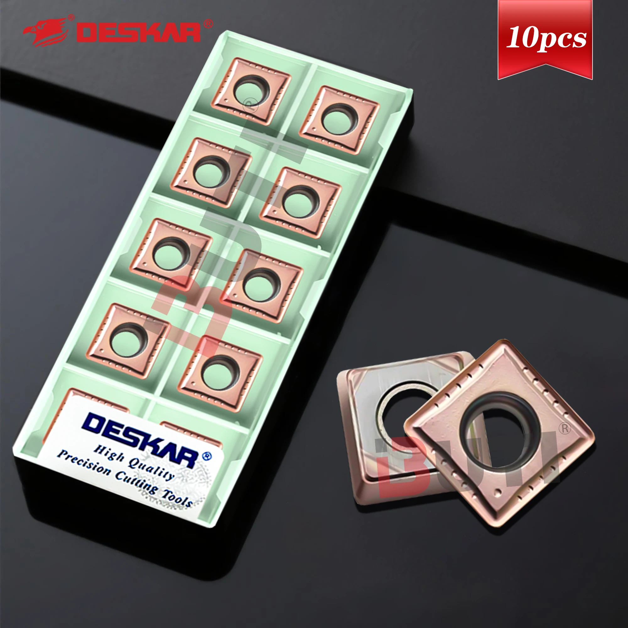 

SPMG050204/060204/110408/140512-PG LF6118 DESKAR 100% Original Stainless Steel U-drill Blades Square Single-Sided Lathe Inserts