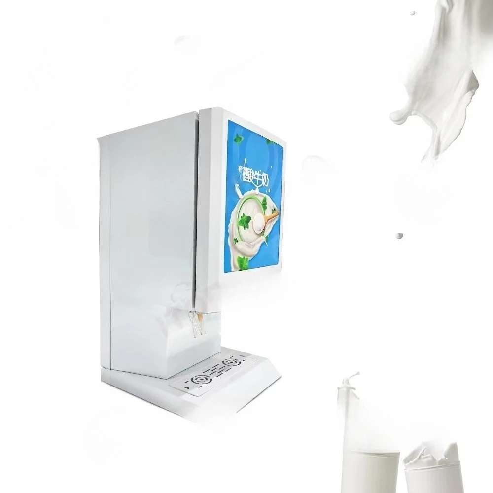 Commercial self-service yogurt beverage dispenser