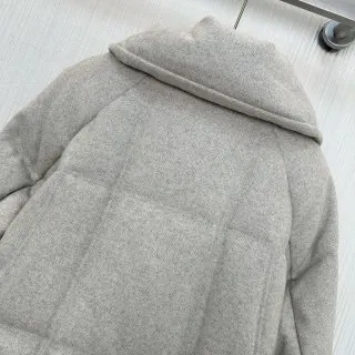 2025 ملابس نسائية بياقة واقفة معطف متوسط الطول دافئ 1024 #2