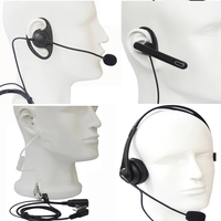 New 2 Pin Headset Mic Walkie Talkie Headphones For Baofeng UV-5R 888S Accessories KSUN X-30 Retevis UV-82 PUXING TYT