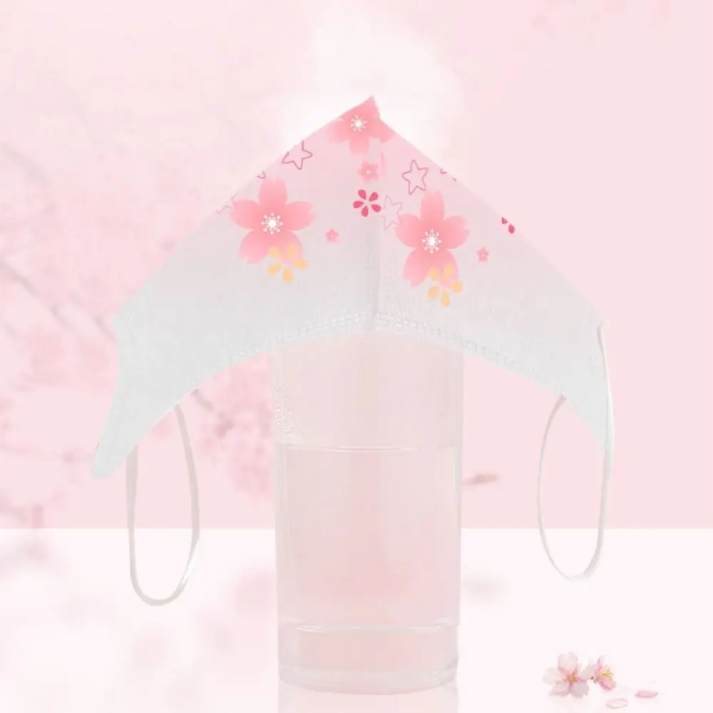 10pcs Gradient Print Color Disposable Face Mask 3D Design V-face Anti Dust Mask 3layer Protective Face Cover Women Female