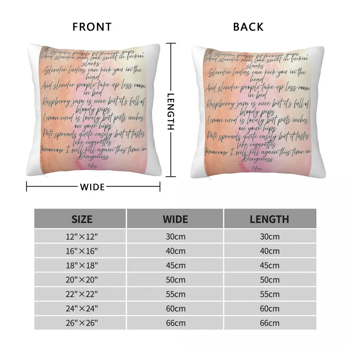 Bob Mortimer Slender People Square Pillowcase Polyester Linen Velvet Creative Zip Decor Home Cushion Cover Wholesale 45x45