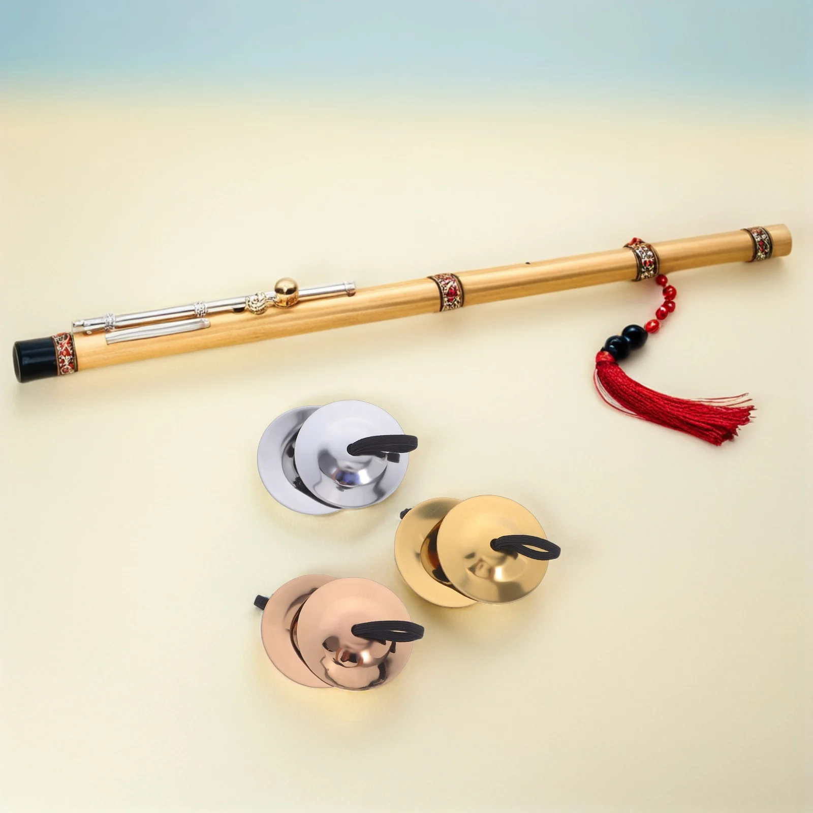 

3 Pairs 5Cm Brass Finger Cymbals Kids Hand Cymbals For Children Music Education Percussion Instruments Dance Party Musical