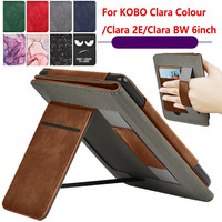 For Kobo Clara Colour Case Clara BW 2024 6inch Stand With Card Slot Funda N365 N367 N506 Cover Kobo Clara 2E 6\