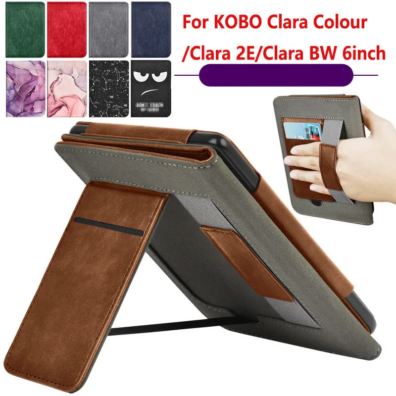 For Kobo Clara Colour Case Clara BW 2024 6inch Stand With Card Slot Funda N365 N367 N506 Cover Kobo Clara 2E 6