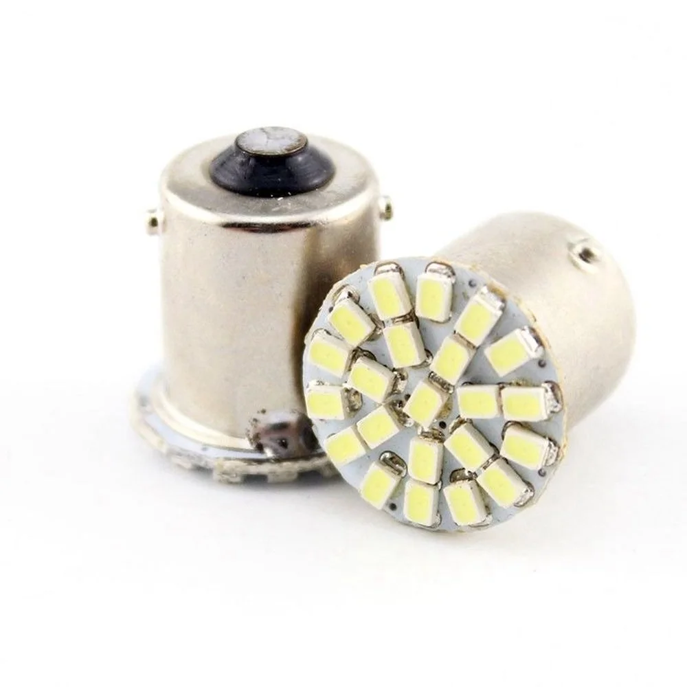 

10pcs S25 1156 BA15S 1157 BAY15D 1206 22 SMD Flash Parking Turn Led Signal Lights Bulbs 12V DC Rear LED Light Car Auto Lamp