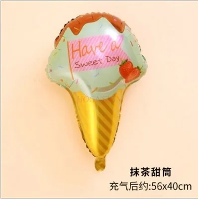 

New Aluminum Film Balloon Ice Cream Balloon Birthday Full Moon Party Valentine's Day Confession Placement Balloon