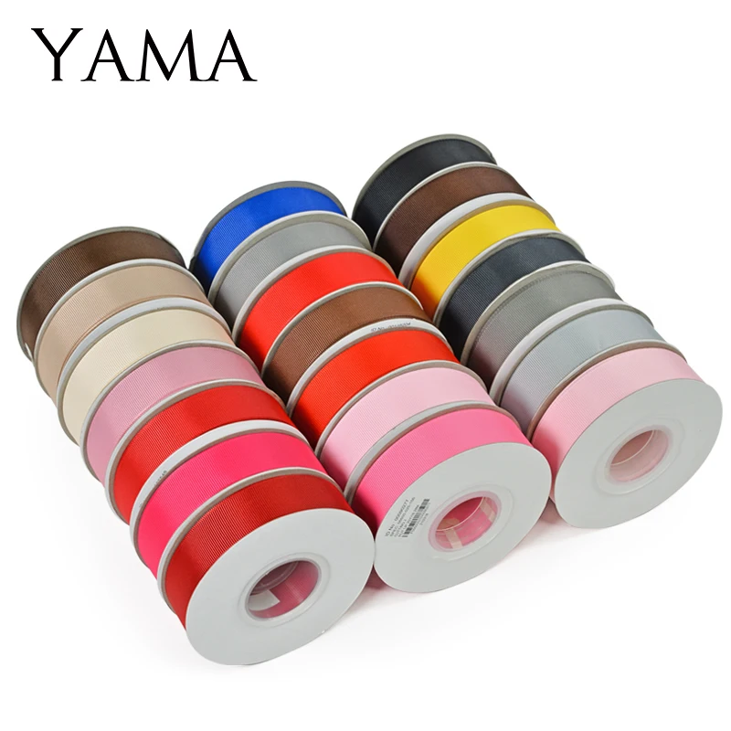 YAMA Grosgrain Ribbon 25 28 32 38 mm 100yards/lot Light Dark Green for Diy Gifts Packing Decoration Crafts Woven Ribbons